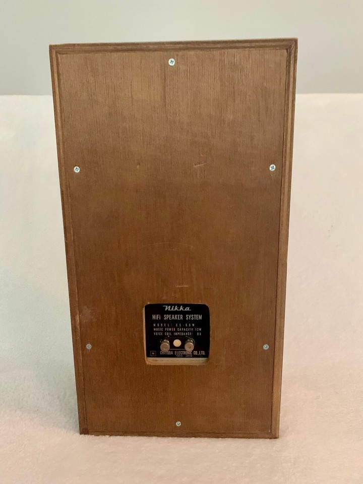 Nikka Model Japan Made 1 NIKKA HiFi Speaker System Model:cs-6OW (Chiyoda ...
