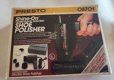 VINTAGE Presto Electric Shoe Polisher 08701 New in Box Opened to test only