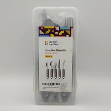 Special Supplies Adaptive Utensils Set of 5 Stainless Steel Grey