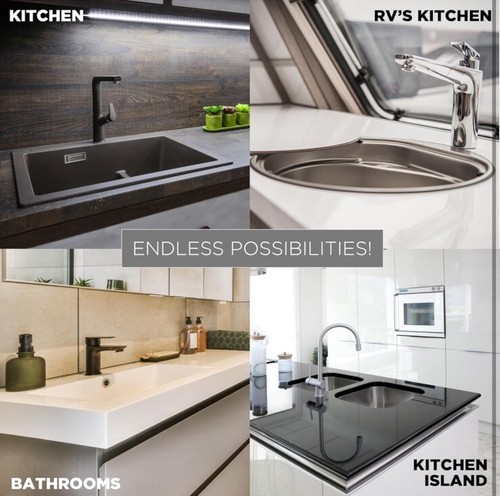 GodHub Faucet Guard & Draining Mat, Silicone Sink Splash Guard, For Kitchen Sink - Picture 6 of 15
