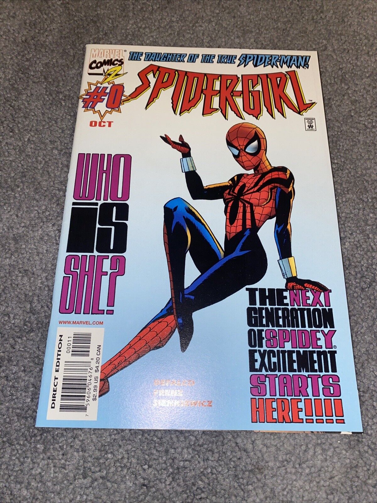 Spider-Girl #0 1st Appearance Spider-Girl Direct Edition GREAT SHAPE Spiderman