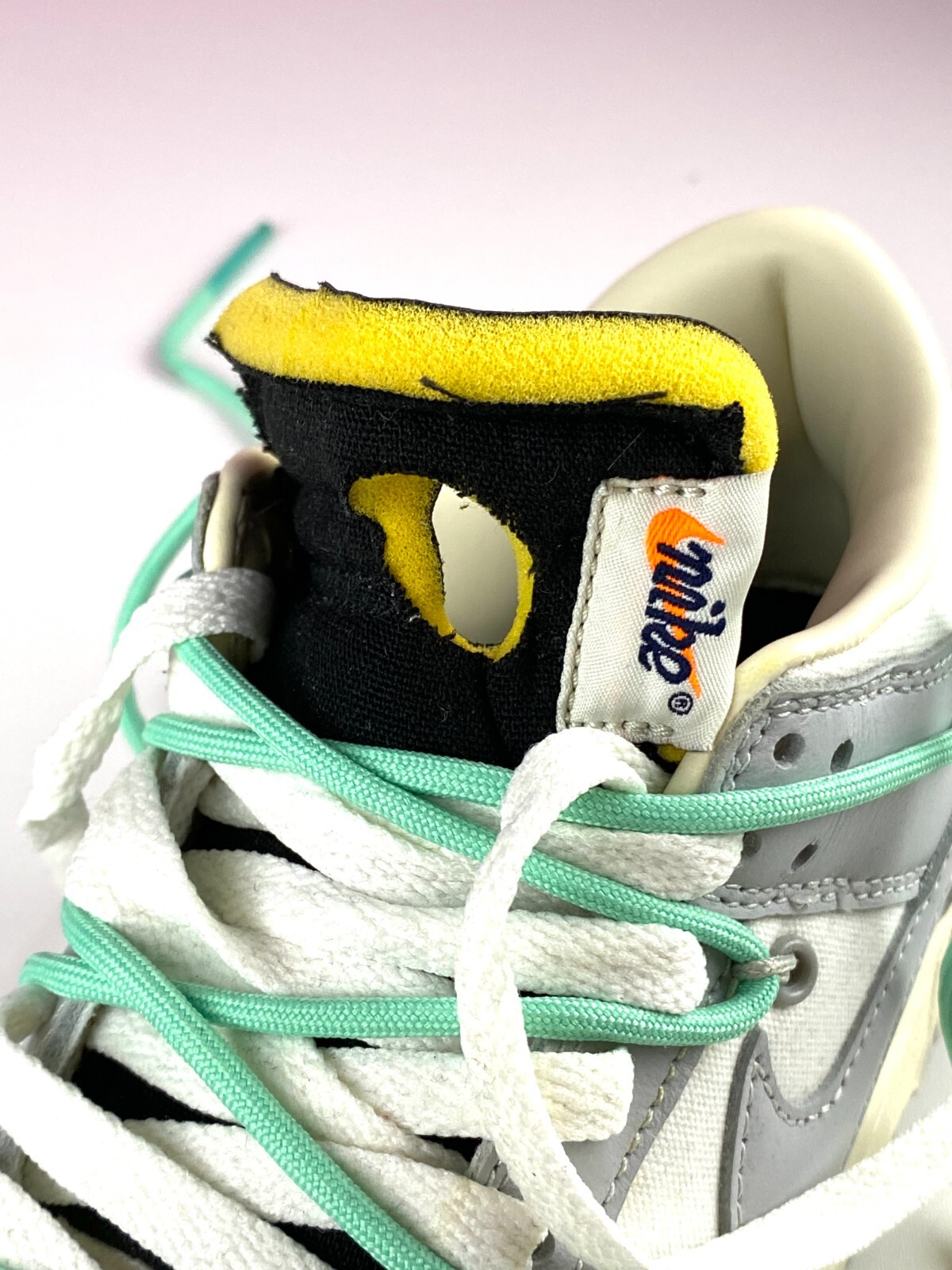 OFF WHITE X NIKE Sneakers Nike Dunk Low X OFF bianche taglia US 8 EUR 41 con scatola USATE UNA VOLTA