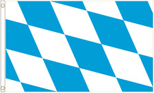 Bavaria Bayern Germany Polyester Flag - Choice of Sizes