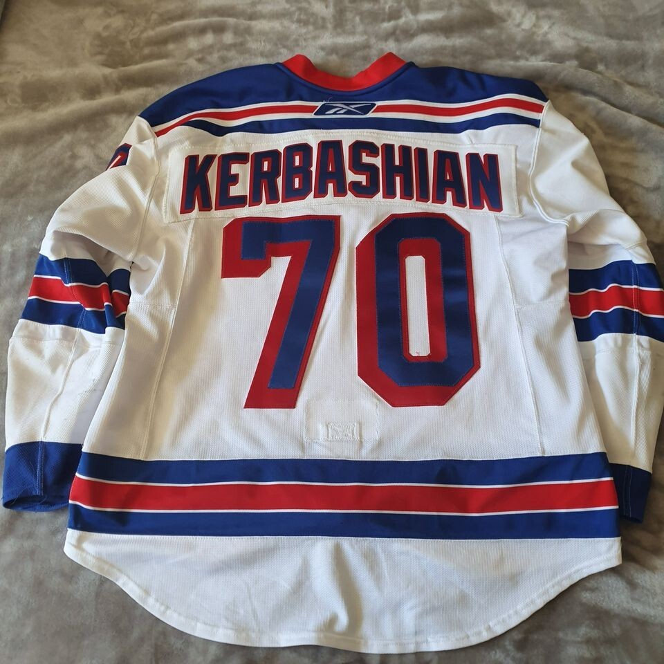 Kale Kerbashian New York Rangers Game Worn Jersey with LOA eBay