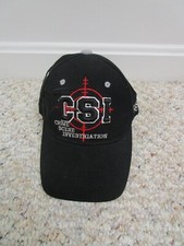 YOUTH CSI LAS VEGAS HAT BLACK EMBROIDERED STRAPBACK ADJUSTABLE