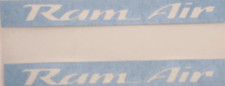 White Ram Air Overlay Decal Set 1993-2003 Pon...