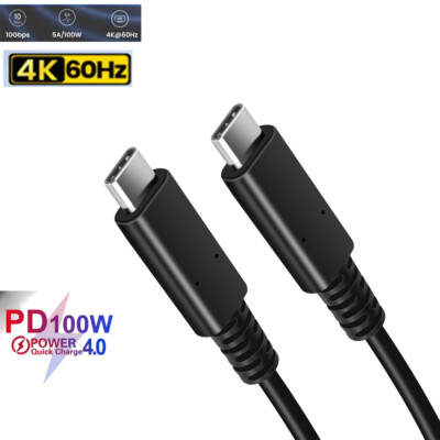 USB C Video Kabel 4K Kurz Typ C zu USB C 3.1 Gen 1 PD 100W für Samsung T5 T7