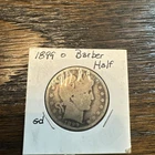 1899 O Barber Silver Half Dollar - G Condition