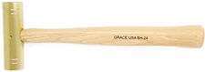 Grace USA BH-24 - Brass Hammer w/Hickory Handle 24oz.