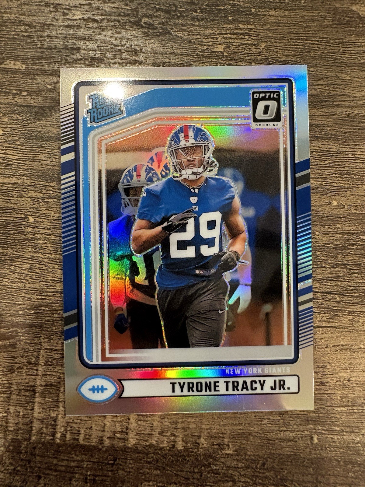 Tyrone Tracy Jr. 2024 Donruss #364 Optic Rated Rookies Preview Holo RC Rookie