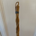 VTG Antique Rattan Wicker Rug Beater 27" Primitive Farmhouse Wall Decor — photo 7
