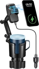 For All Smartphone 5 Volts Adjustable 3-in-1 Car Wireless Charger Car Cup Holder
