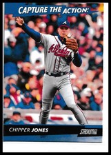 2001 Stadium Club #CA7 Chipper Jones Capture the Action Atlanta Braves