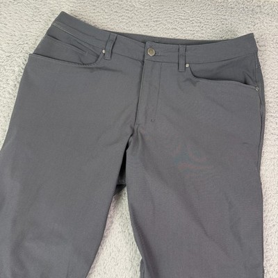 Lululemon ABC Pants Mens 32x27 Black Classic Fit 5-Pocket Warpstreme Office Golf