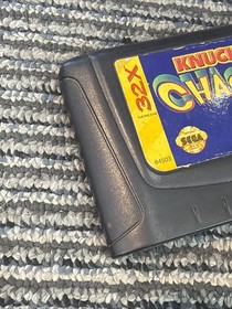 Knuckles Chaotix Sega 32X 1995 Genesis Cartridge ONLY AUTHENTIC