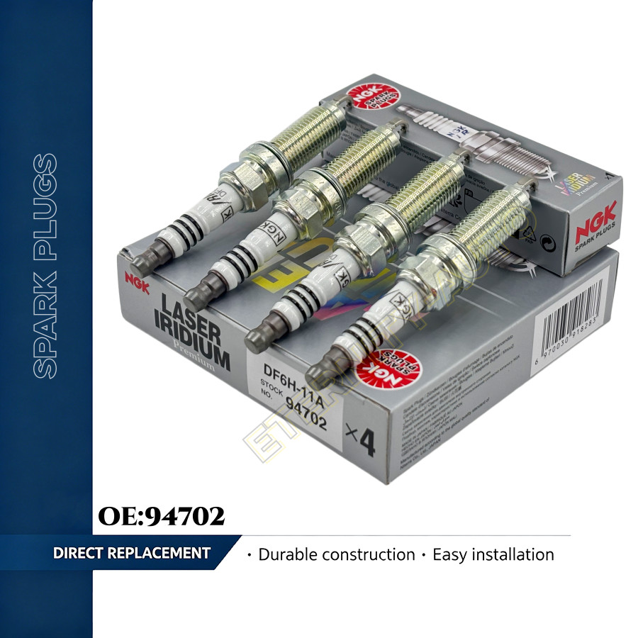 OEM PACK OF 4 GENUINE NGK 94702 LASER IRIDIUM SPARK PLUGS DF6H11A