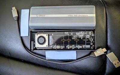 ORICO 40Gbps M.2 NVMe SSD Gehäuse USB4 Adapter kompatibel mit Thunderbolt3/4