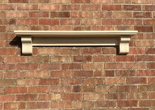 Pine Mantel Shelf with Corbels, 4 different sizes, CHUNKY COVED TYPE