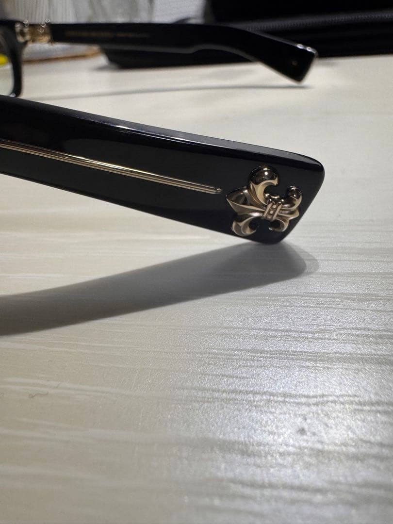 CHROME HEARTS SPLAT-A BK-GP Glasses AUTH thumbnail 3