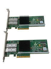 Lot of 2 Silicom Dual-Port Fiber 10GbE SR 10 PCIeServer Adapter PE210G2SPI9-SR