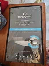 BedGear IPROTECT Sofa Bed Mattress Protector Soft  Waterproof Twin NEW
