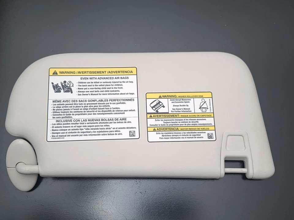 Пара солнцезащитных козырьков со стороны водителя для Ford Escape 2013-2019 годов выпуска от оригинального производителя - Изображение 2 из 4