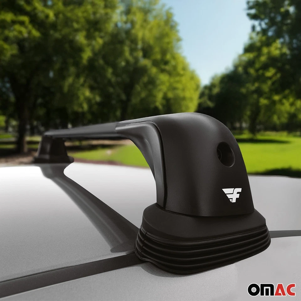 Barras transversales de techo para BMW Serie 4 F32 F36 Gran Coupé 2014-2021 aluminio negro Foto 3 de 4