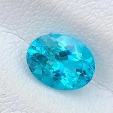 9.25 Ct Natural Paraiba Tourmaline Greenish Neon Blue Oval Cut Loose Gemstone A 