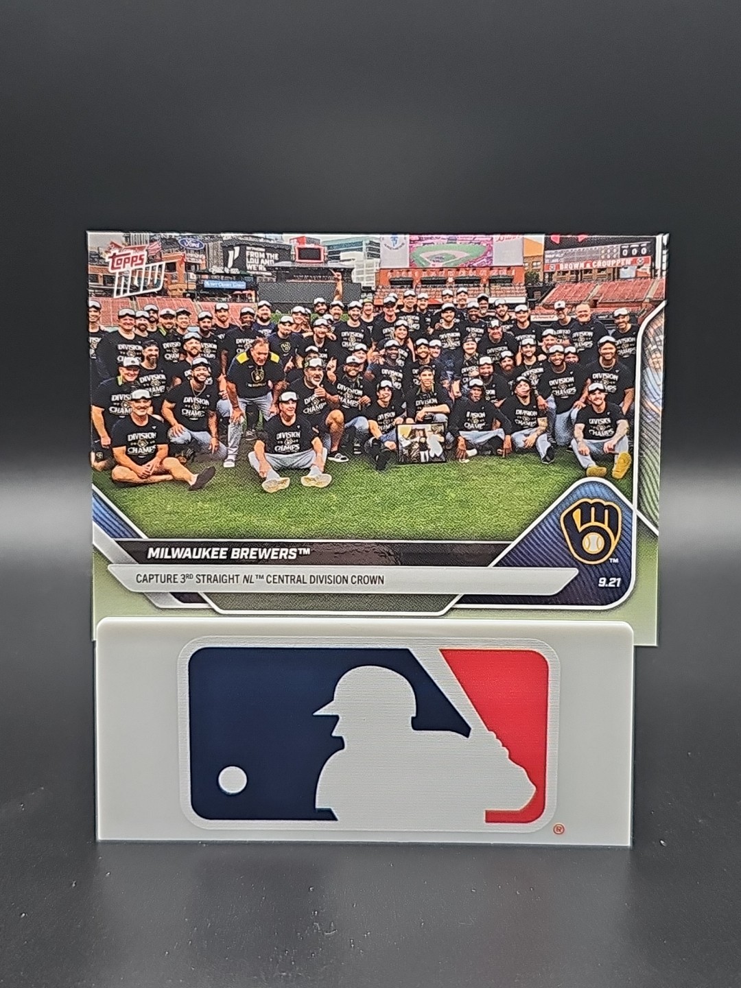Milwaukee Brewers 2025 Topps NOW #746 3rd straight Division crown