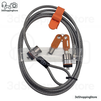 KENSINGTON Microsaver Twin Notebook Master Keyed K64187FM Dual Laptop Lock 2,2 m