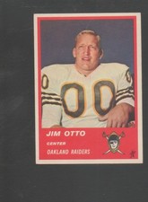 1963 Fleer Football Card #62 Jim Otto-Oakland Raiders Near Mint Card