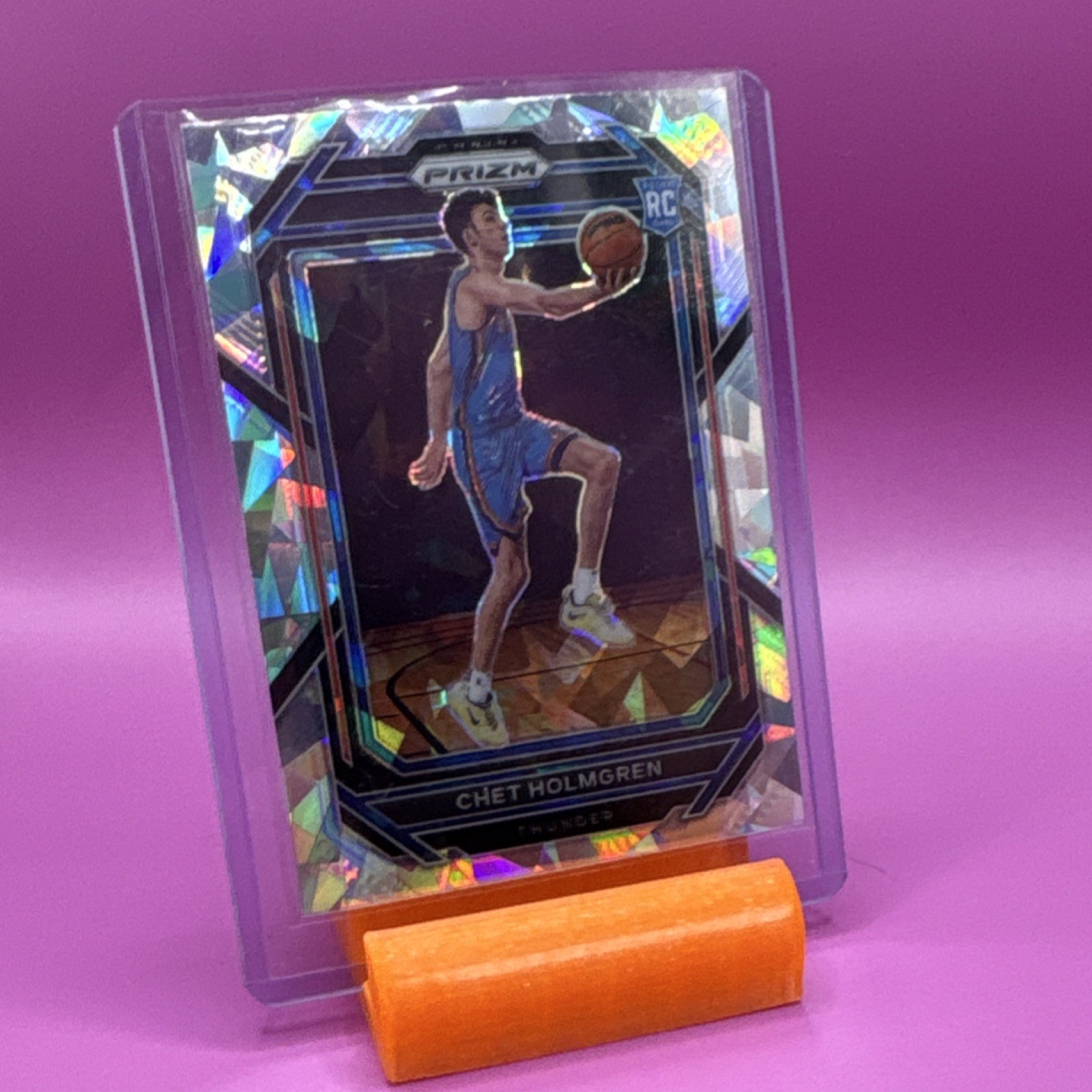 2022-23 Panini Prizm Chet Holmgren RC Cracked Ice #266 Oklahoma City Thunder NBA
