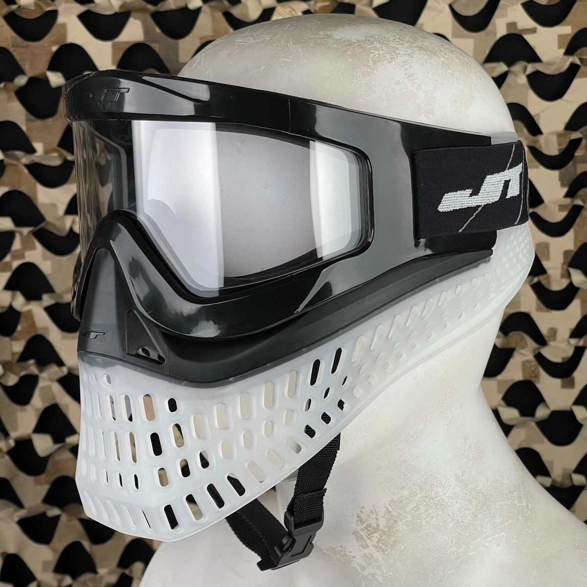 Masque De Paintball JT Spectre Noir - Intégral Réglable Avec Visière - Occasion