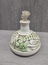 Handmade Art Pottery- 1991 Jean Van Spyker Pottery Oil Lamp