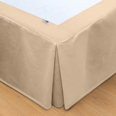 Wrappybag Bettumrandung Boxspringbett 180x200 cm Beige Bettrock bodenlang