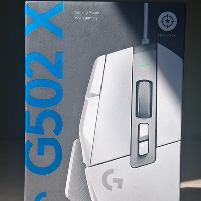 Logitech G502 X Wired USB Optical Gaming Mouse 25.6K DPI 13-Button White