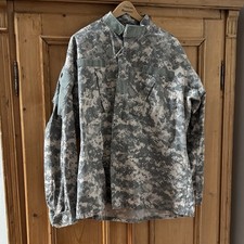 US Army ACU digital camo button up shirt Size L