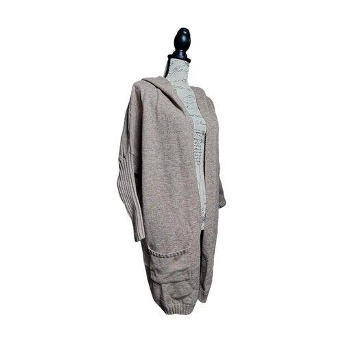 Camisa Women's Live Simply Beige Cardigan One Size Machine Washable - Picture 7 of 9