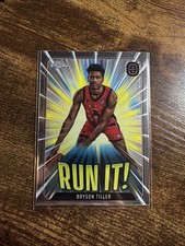 BRYSON TILLER RUN IT 2024 TOPPS CHROME OTE BASKETBALL ROOKIE