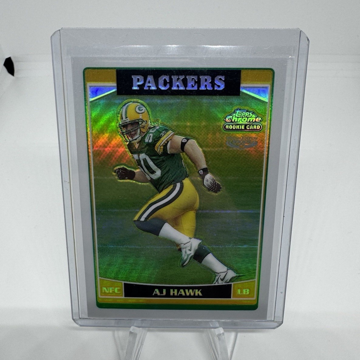 Topps 2006 Chrome AJ Hawk Rookie Refractor #222 Packers Football