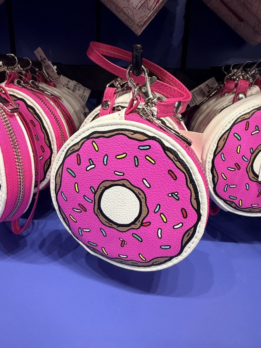 Universal Studios The Simpsons Homer Lard Lad Donut Zipper Wallet