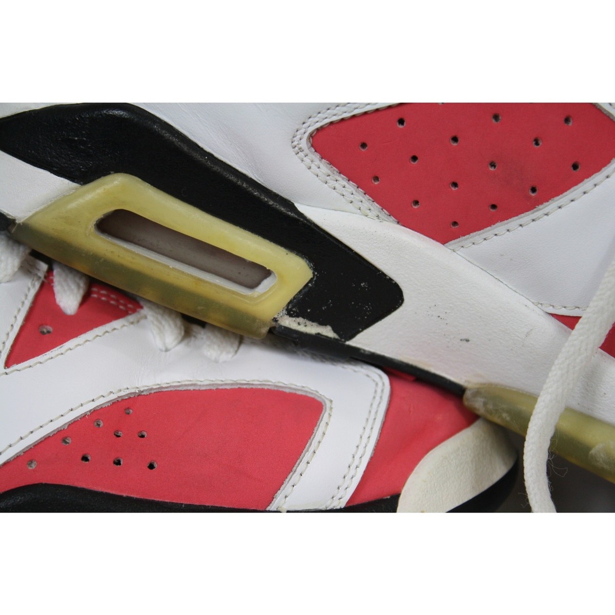 Air Jordan 6 Retro Infrared 2009 White Red Black Youth 7Y Sneakers Today main image 2