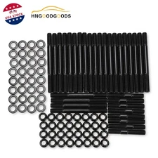 12 Point Head Stud Nut Washers Kit Fit for Chevy BBC 454 Cylinder Head Fasteners