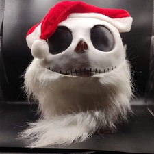 Jack Skellington Santa Mask Latex Face Mask w...