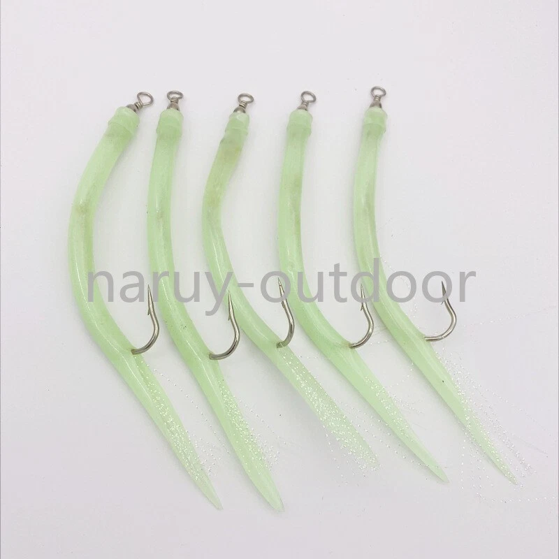 10 Stück Dorsch Aal Tube Jig Köderschaft Offset Haken Oktopus Haken Striper... - Bild 4 von 4