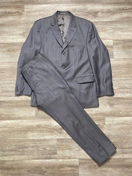 Men Ermenegildo Zegna Suit Grey Wool 52