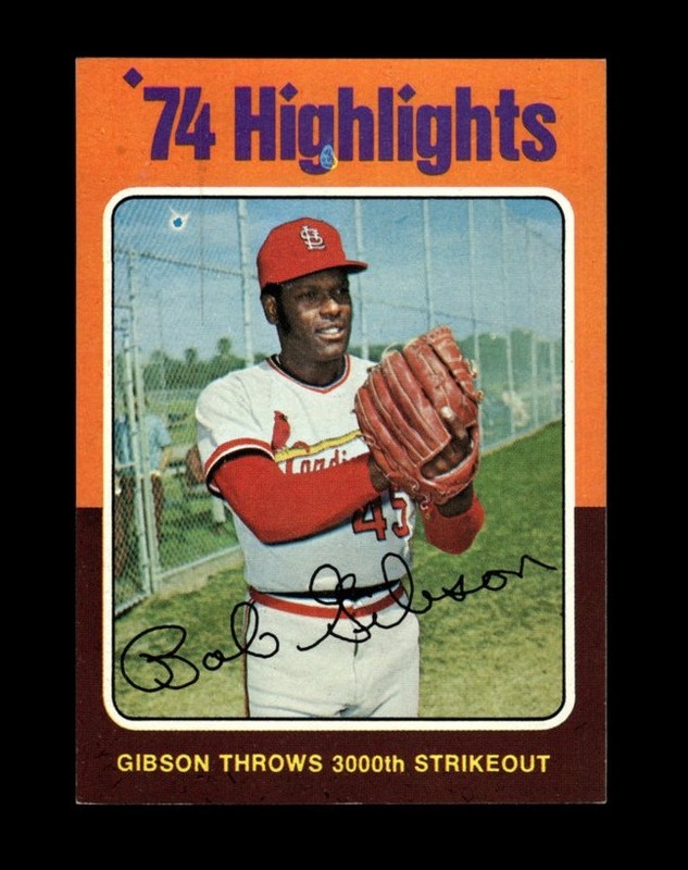1975 Topps Set-Break #  3 Bob Gibson EX-EXMINT *GMCARDS*