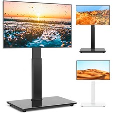 Modern Swivel Floor TV Stand for 32-70 inch Flat Curved LCD LED TVs VESA Mount