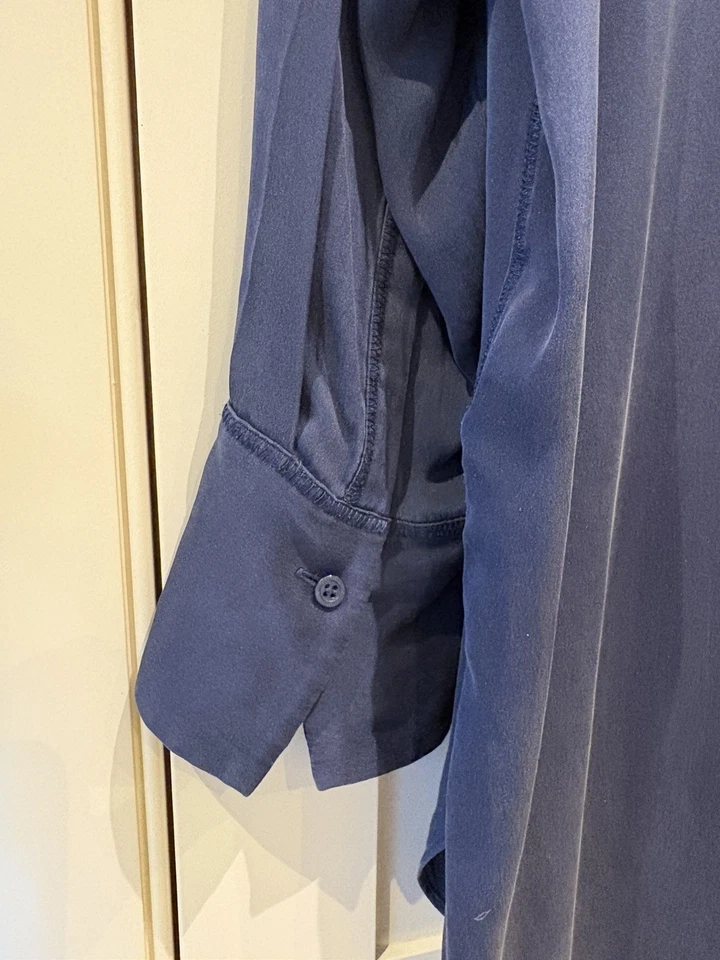 By Malene Birger Longline Shirt Women's Size UK 16/18 DK44 Navy Used - Image 3 of 4