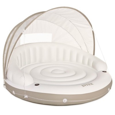 Pool Float Inflatable Canopy Island 78.5 x 59 440lb Intex 58292EP Comfortable